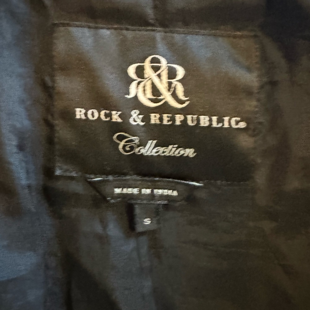 Rock & Republic Vintage Leather Motorcycle Jacket - Picture 7 of 11